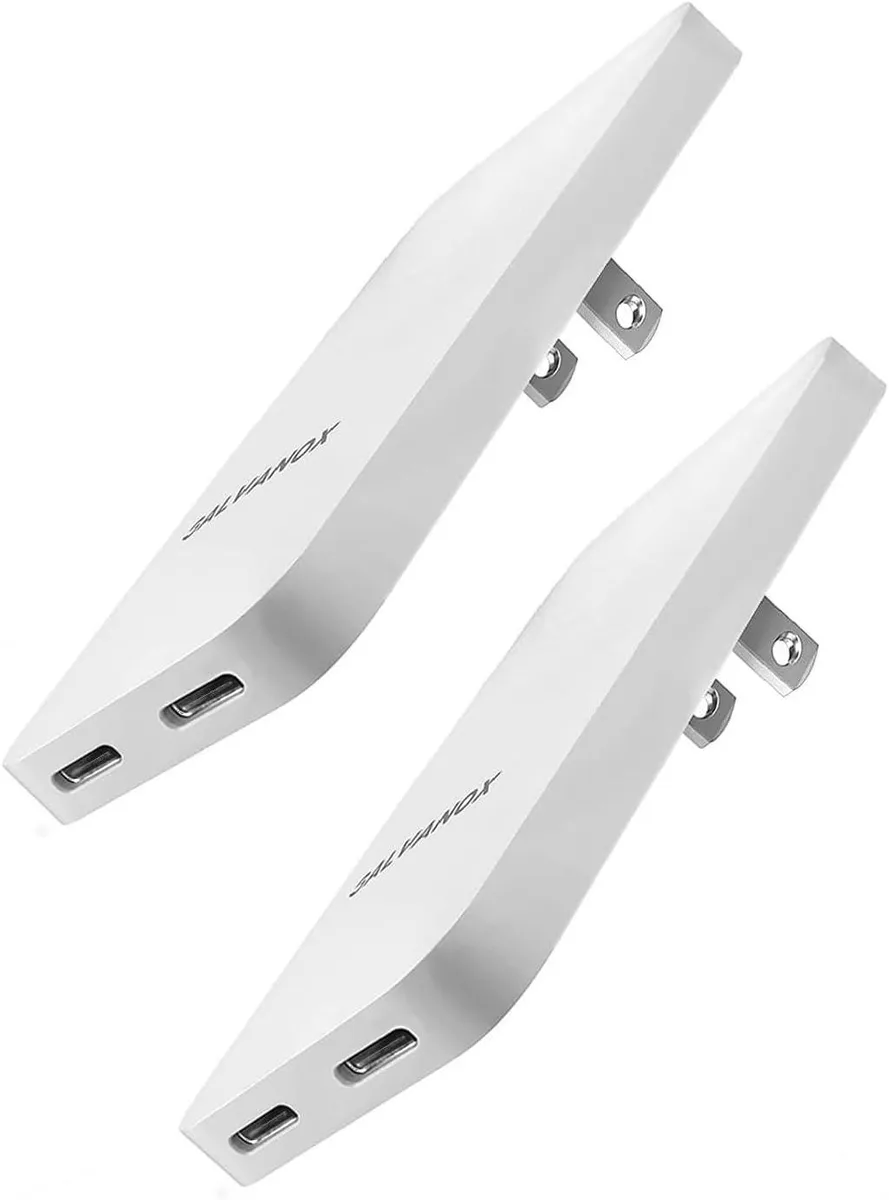 ONITOON ONITOON Galvanox Flat Ultra Thin USB-C Wall Charger 2-Pack 20W — product photo