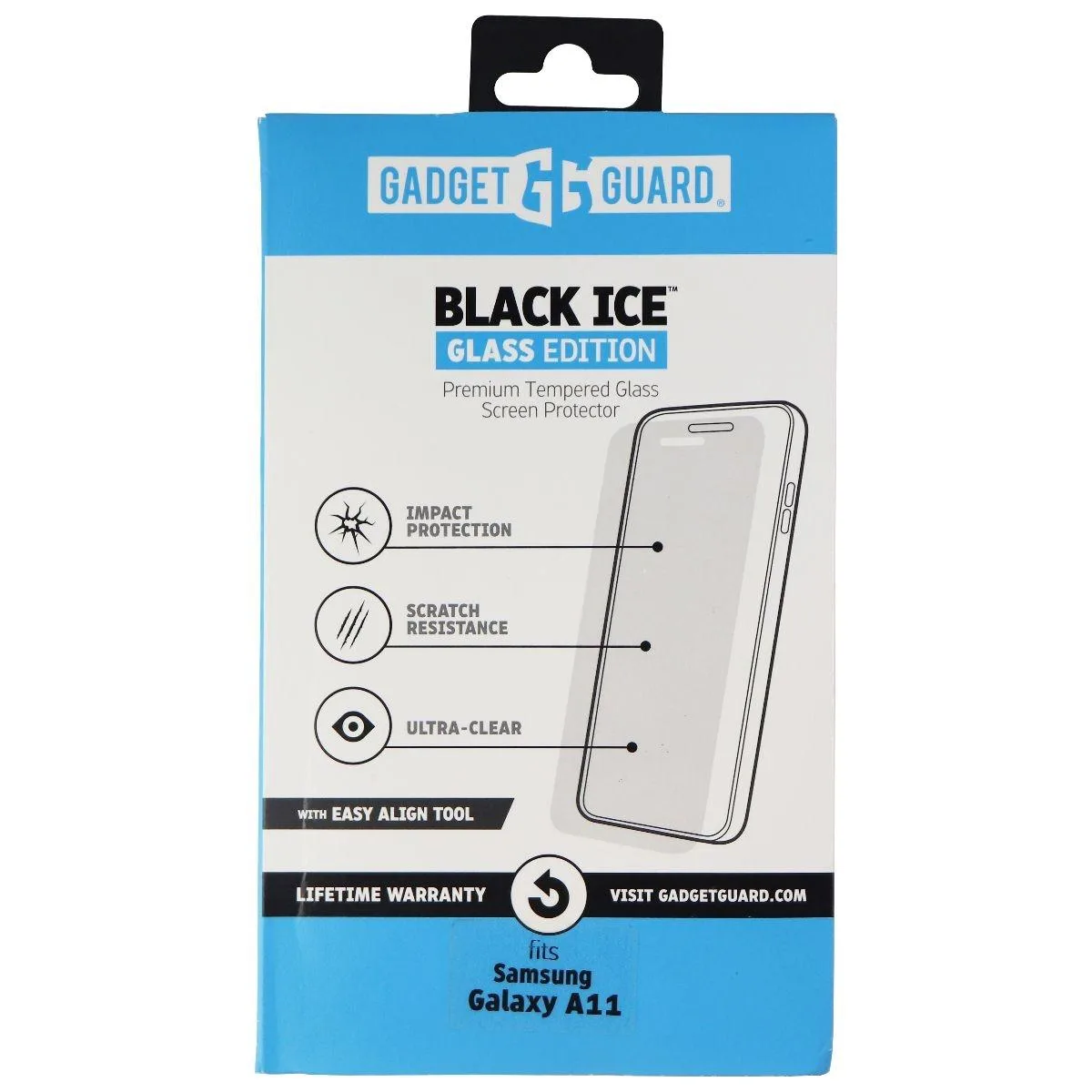 Invisible Gadget Guard Invisible Gadget Guard Black Ice Edition Tempered Glass Screen Protector for Samsung Galaxy A11 - Clear — product photo