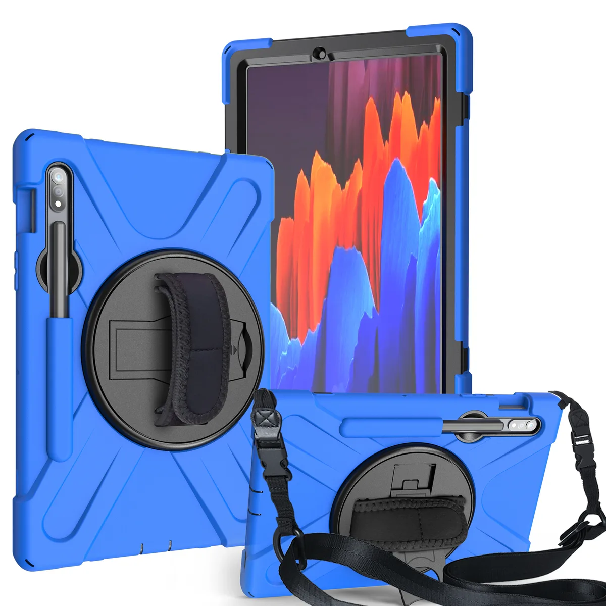 Werleo Werleo Galaxy Tab S8 S7 11" Case Blue 360 Stand Pen Holder SM-X700/SM-706/SM-T870/SM-T875/SM-T878 — product photo