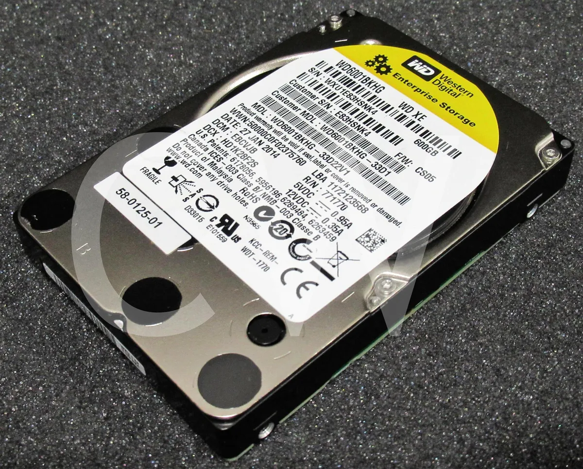 Western Digital Western Digital XE WD6001BKHG 600GB 10000RPM SAS 2.5" internal hard drive — product photo