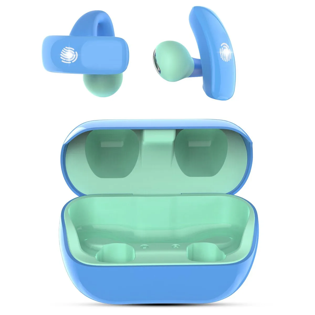 No Sew No Sew T506 Blue Open Ear Earbuds Bluetooth 5.4 — product photo