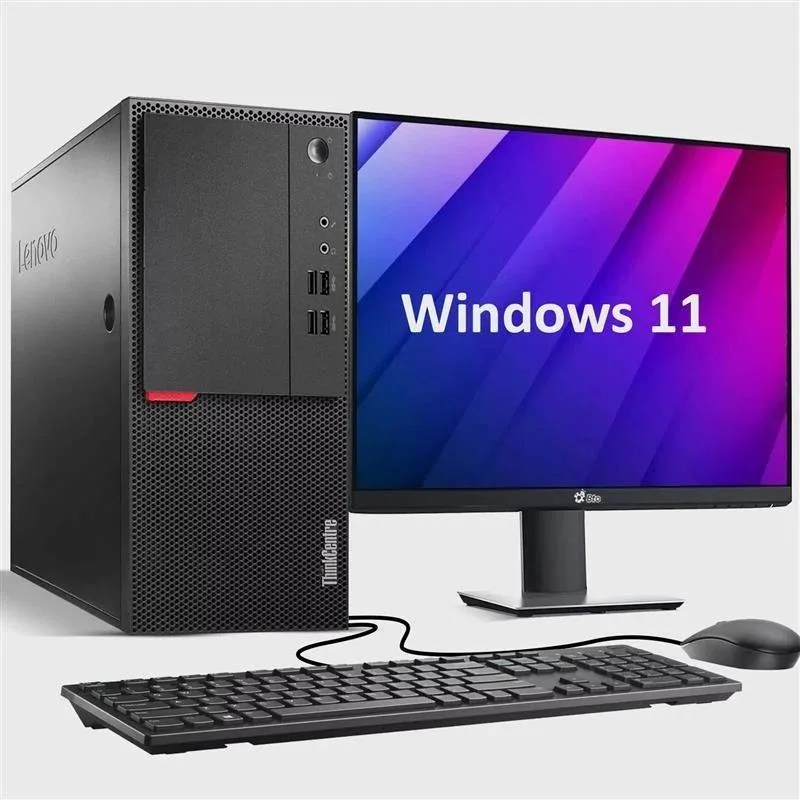 Lenovo Lenovo M900 Tower desktop PC i7 16GB 256GB 22" monitor Windows 11 Pro — product photo