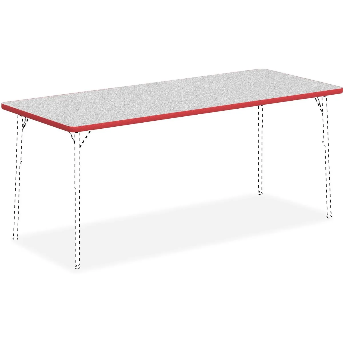 Lorell Lorell 99921 Activity Tabletop 30x72 Gray Nebula office furniture — product photo