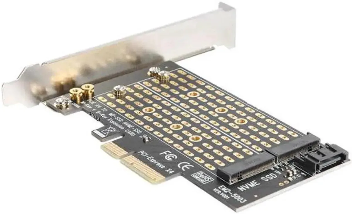 SMUGDESK SMUGDESK M.2 NVMe SATA PCIE 3.0 X4 Adapter 16 — product photo