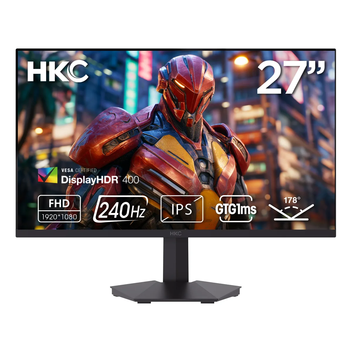 HKC HKC G27H3D 27" 240Hz Fast IPS FHD gaming monitor — product photo