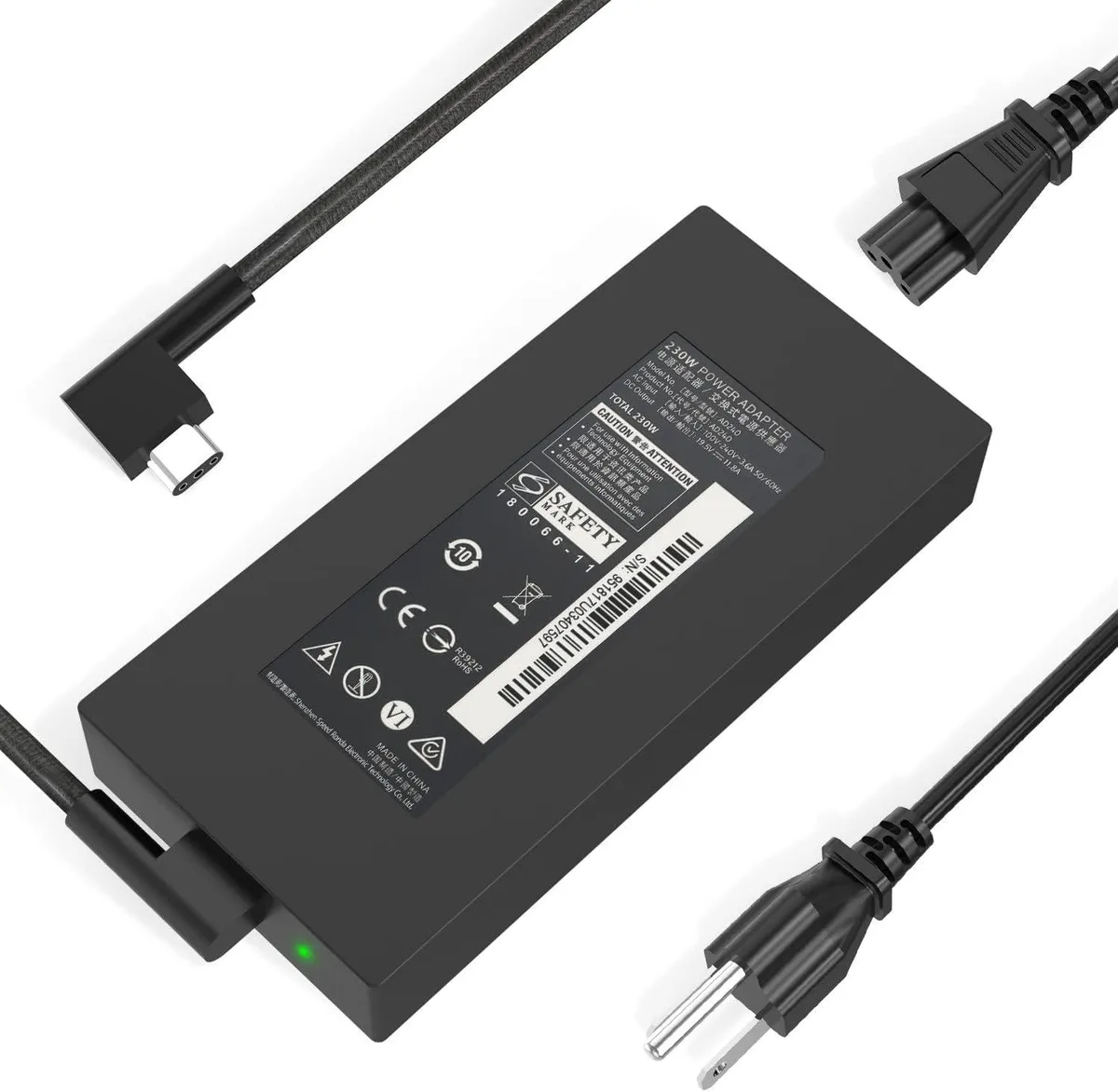FLEANE FLEANE 230W AC Charger for Razer Blade 14 15 laptop battery — product photo