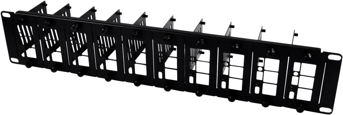TAURKENAM TAURKENAM 19 inch 2U Server Rack for Raspberry Pi 5/4B/3B+/3B with Removable Front Brackets — product photo