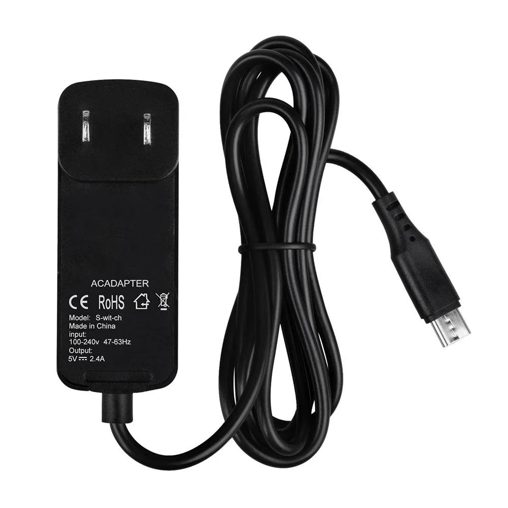 Small white rectangular USB-C wall charger with foldable prongs