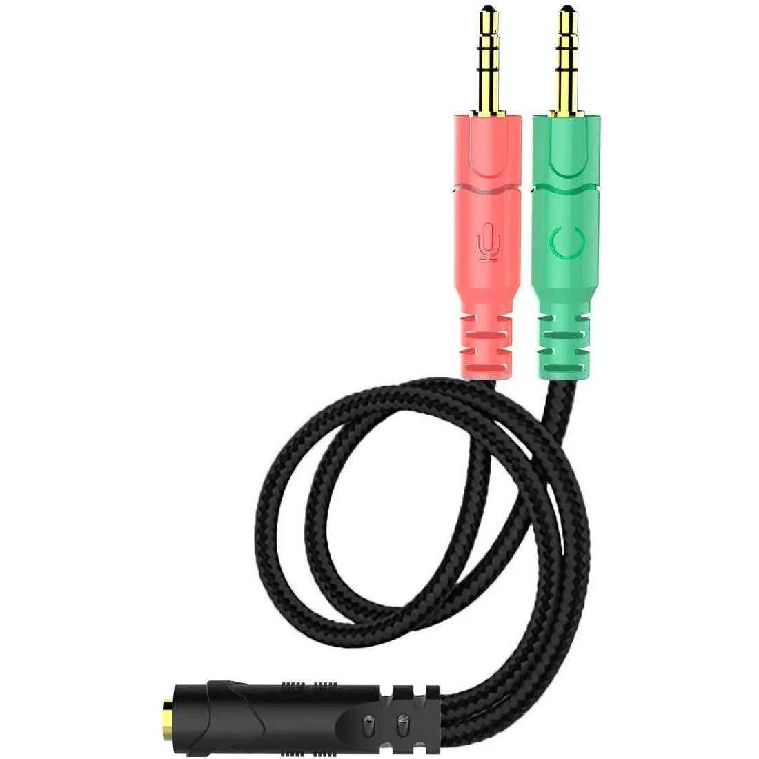  RCA ENVEL-AUX-6IN 3.5mm headset splitter Y cable 20cm — product photo
