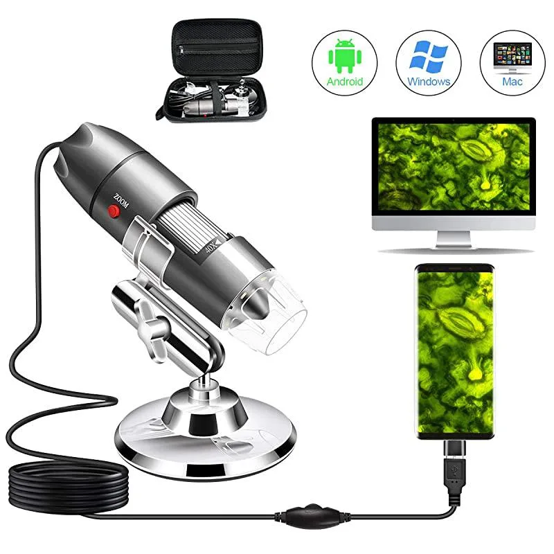 mBeat mBeat USB Digital Microscope 40X-1000X with Metal Stand & Carrying Case — product photo