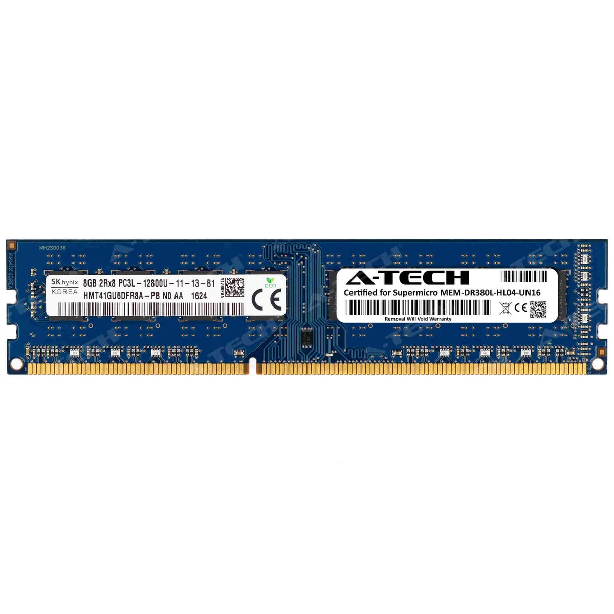 A-Tech A-Tech Supermicro Certified 8GB DDR3L 1600MHz CL11 1.35V 240-Pin Desktop RAM — product photo