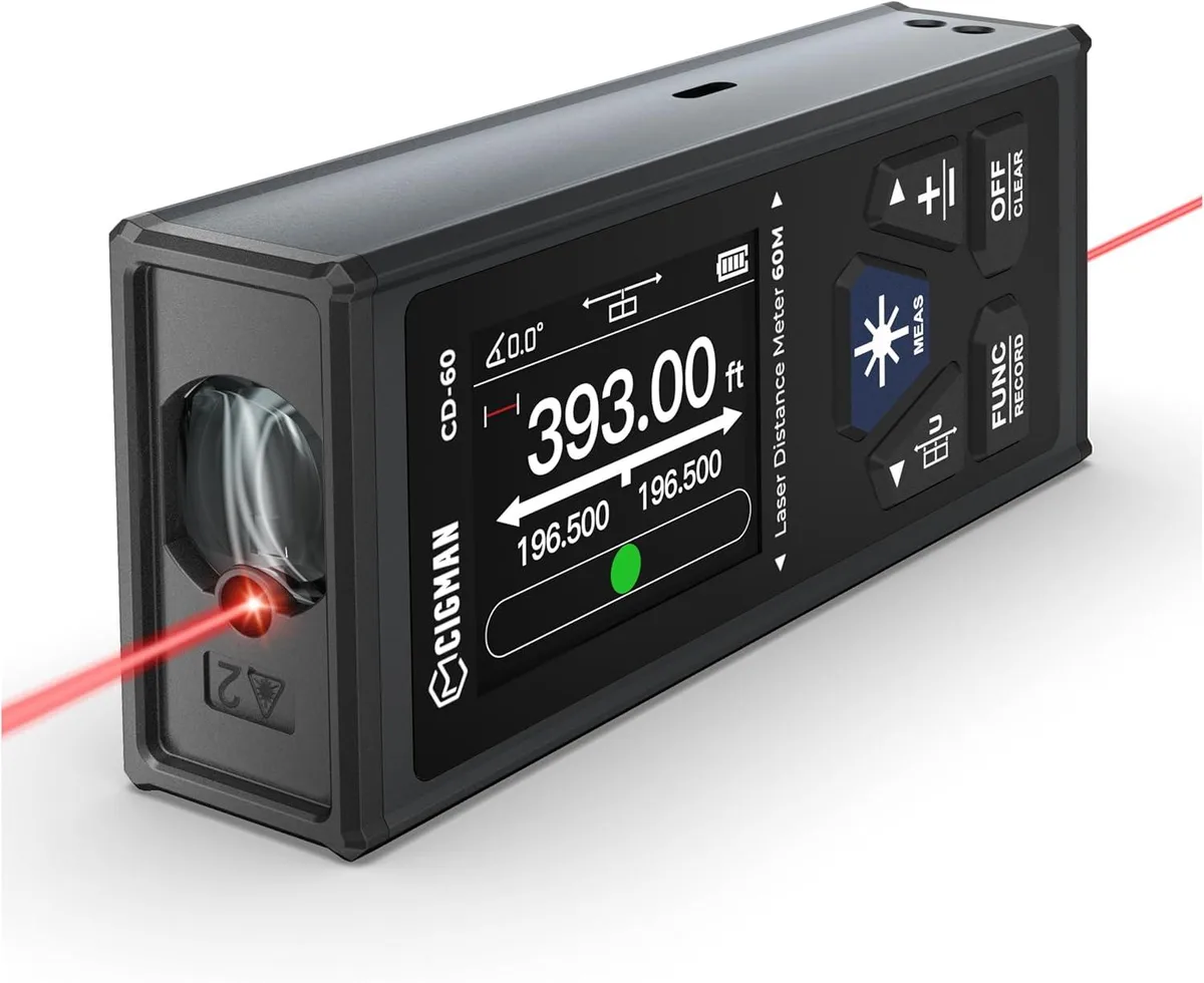 WUQ WUQ CD-60 Dual Laser Measure 120 m Backlit LCD — product photo
