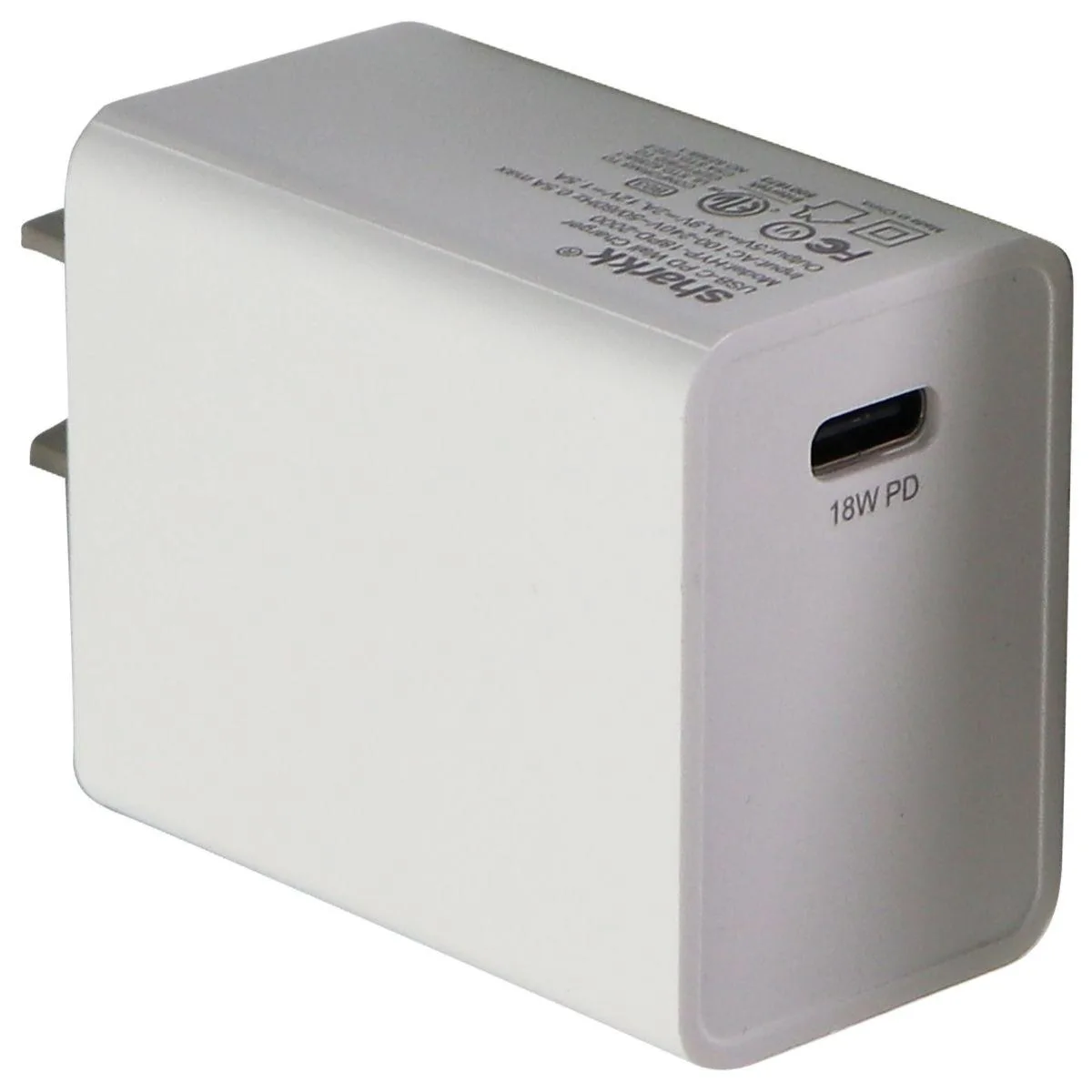 SHARKK SHARKK HYP-18PD-2000 18W USB-C Wall Charger White — product photo