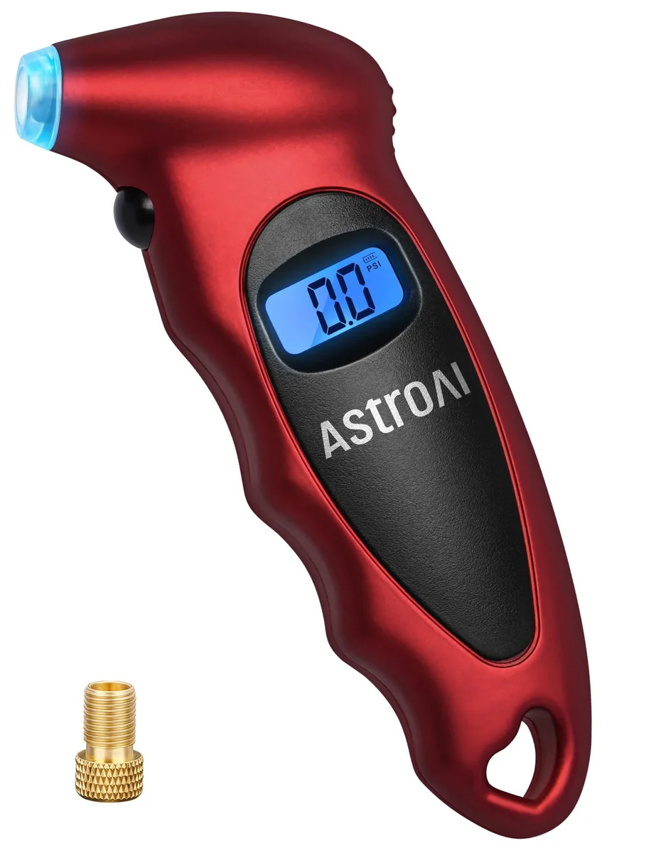 KEHIPI KEHIPI Digital Tire Pressure Gauge 0-150PSI Red — product photo