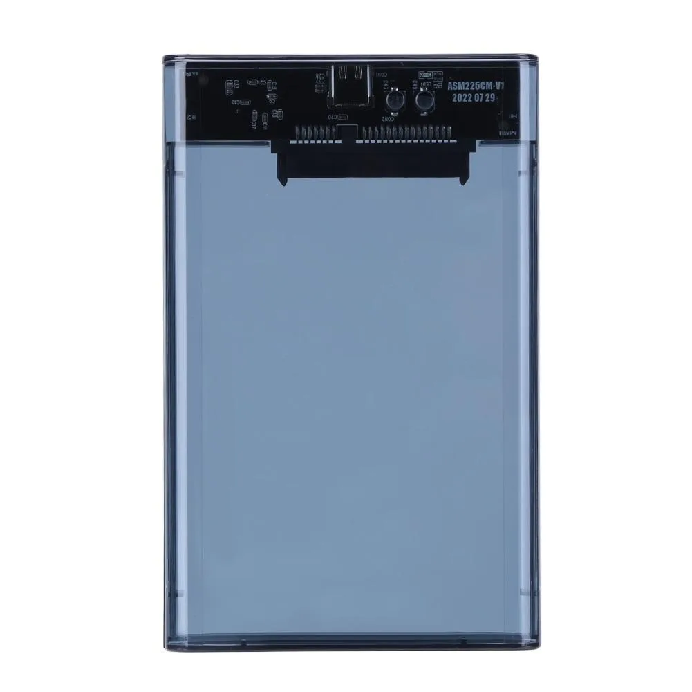 YINGHUA YINGHUA 2.5 inch SATA Hard Drive Enclosure Transparent Black — product photo