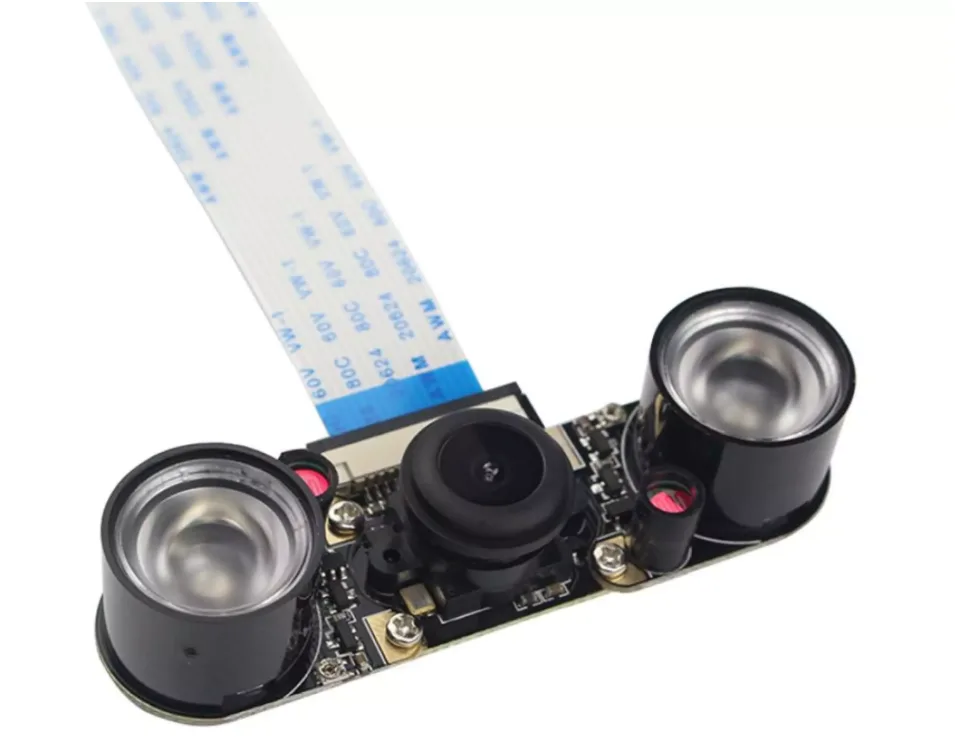 Bazarc Bazarc 5MP OV5647 Fisheye Camera 130° Adjustable Focus 3.3V IR Fill Light — product photo
