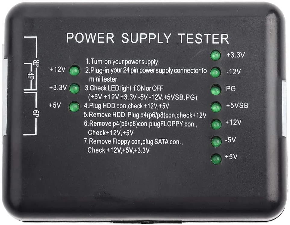 And 1 And 1 AT Power Supply Tester LED 20/24 pin SATA — product photo