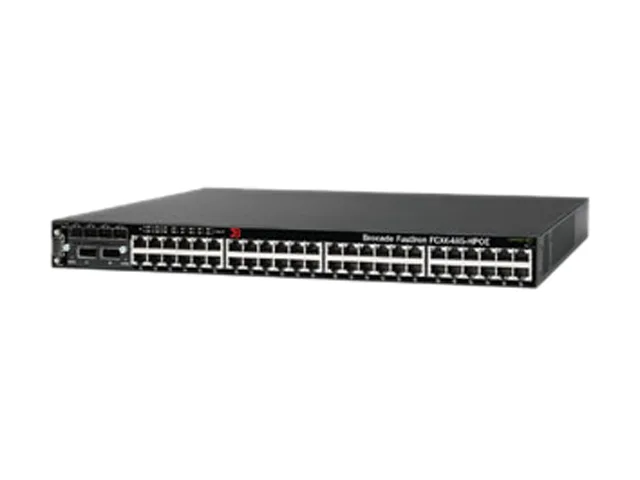 Brocade Brocade FastIron FCX648S 48-port managed Layer 3 network switch — product photo
