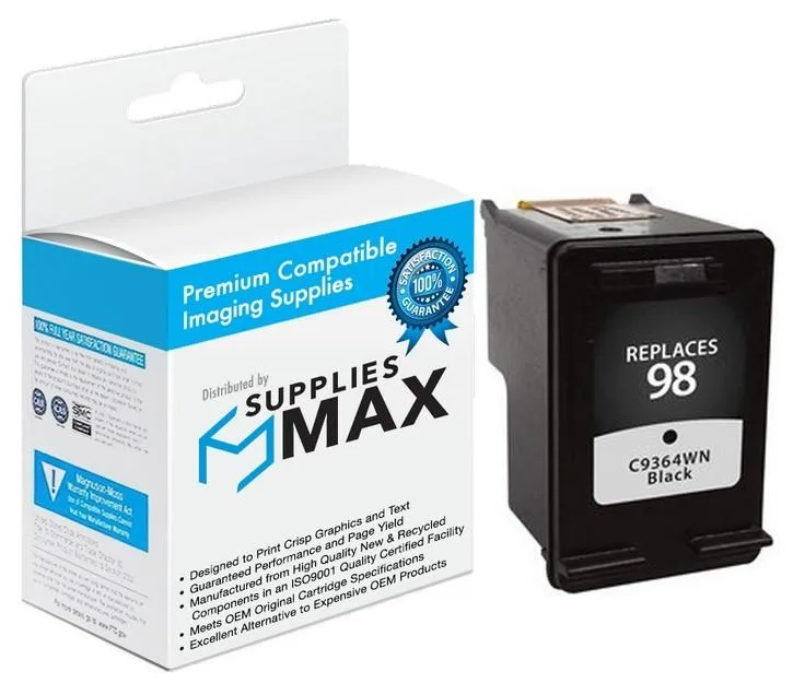 SuppliesMax SuppliesMax HP C9364WN Black Inkjet Cartridge 420 Pages — product photo