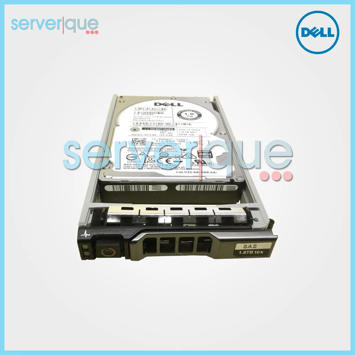 DELL DELL 96WJT 1.8TB 10000RPM SAS 2.5" internal hard drive — product photo