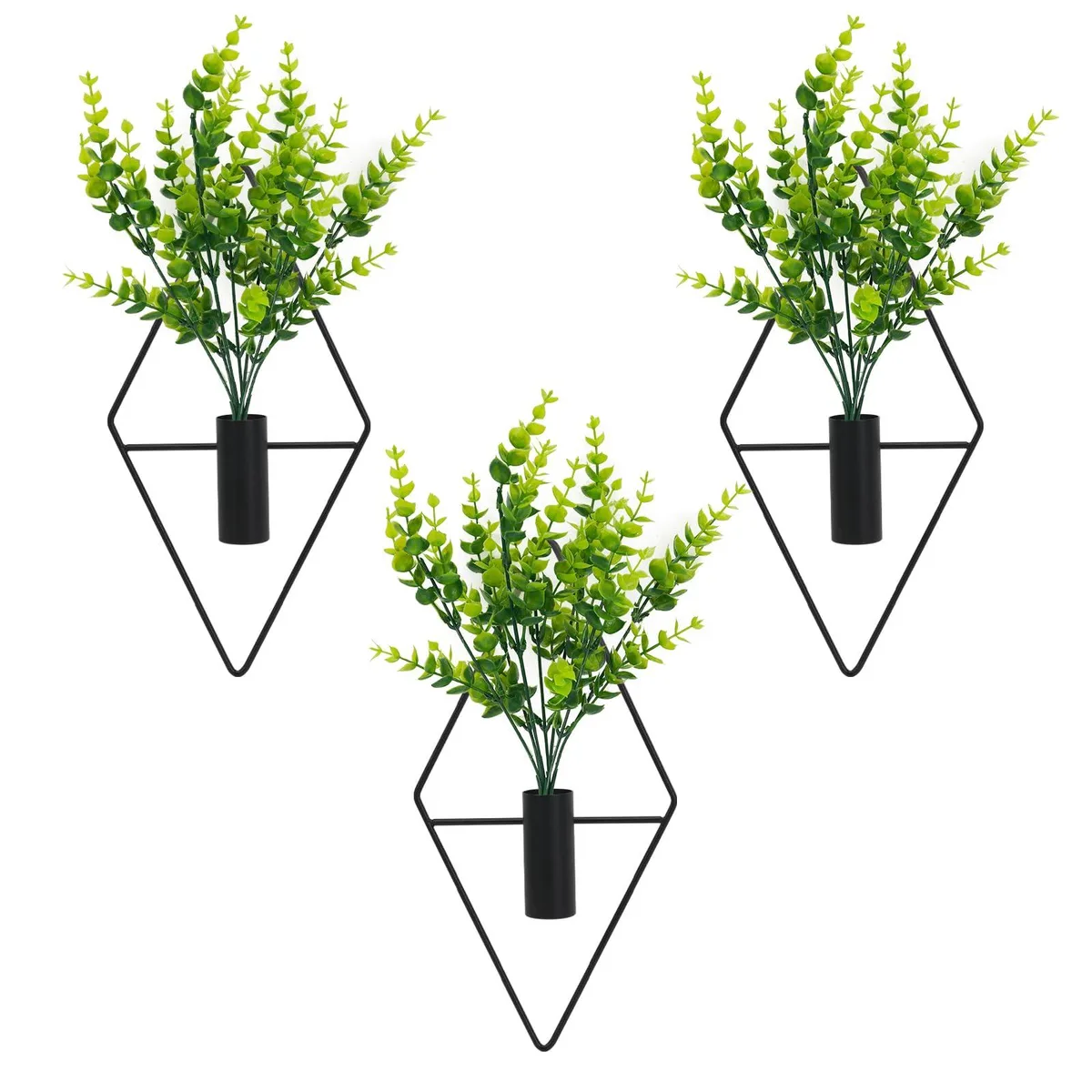  Neiteli 3 Pcs Geometric Wall Planters Eucalyptus 50H x 15W x 15D — product photo
