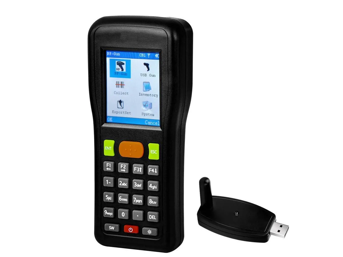 BONAEVER BONAEVER Wireless 1D Barcode Scanner 2.2″ LCD 200 m 32 ch 300 k eco gadget — product photo