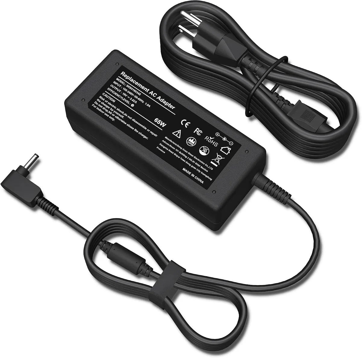 myVolts myVolts 65W AC Adapter 19V 3.42A 3.0×1.1mm tip for Acer Chromebook — product photo