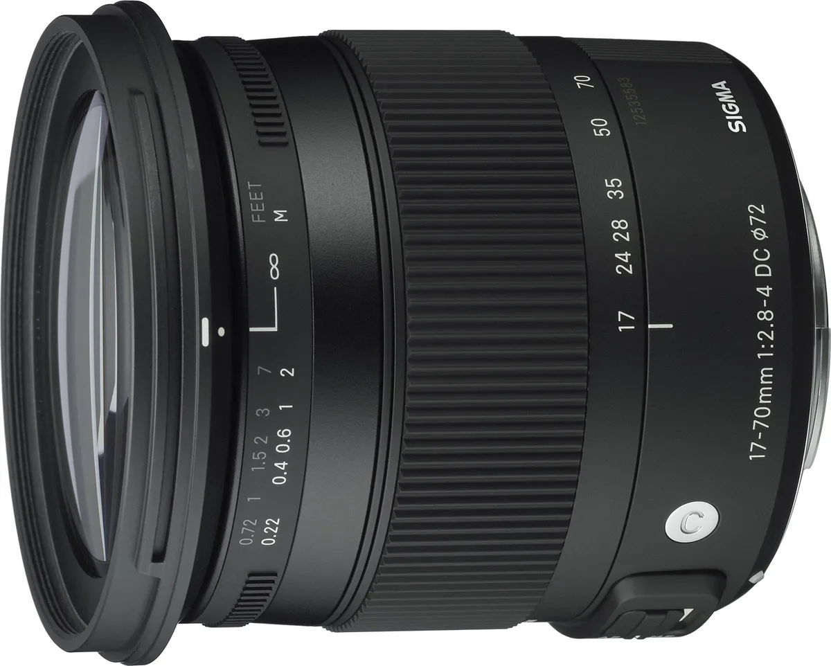 SIGMA SIGMA 17-70mm F2.8-4 DC Macro OS HSM zoom lens for Nikon — product photo