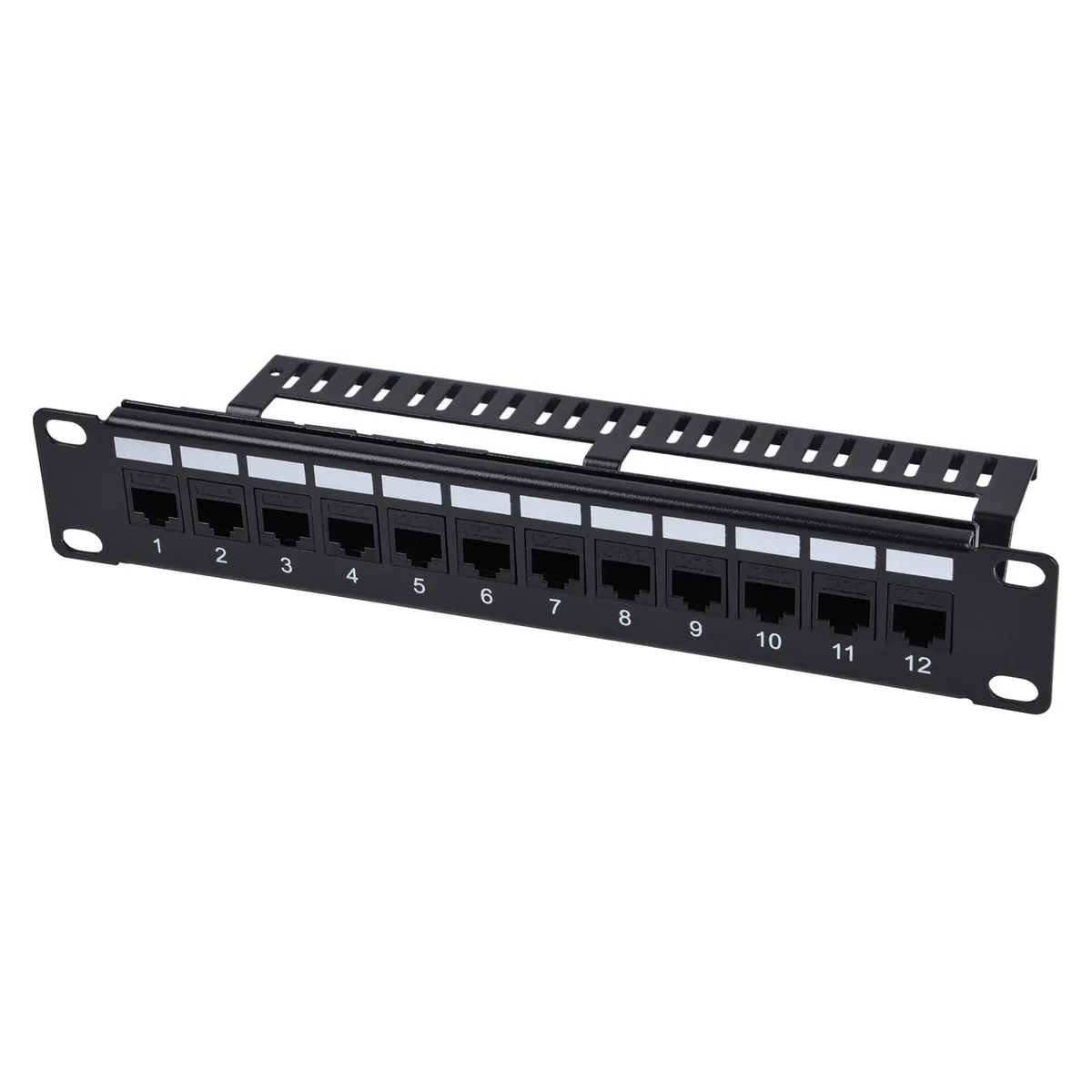  GeeekPi DP-0086 12-Port Cat6 10" 1U Patch Panel — product photo