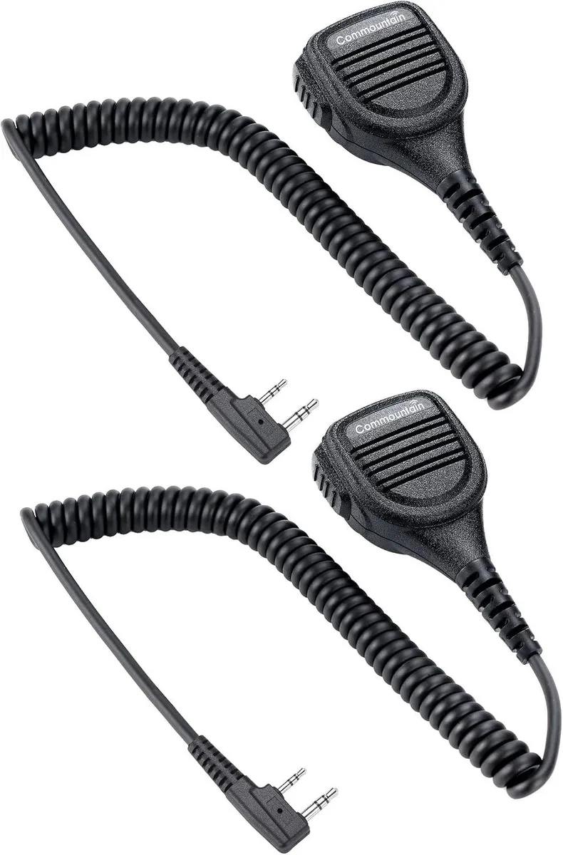 usbroway usbroway Heavy Speaker Microphone 2-Pack for Kenwood-Type Two-Way Radios — product photo