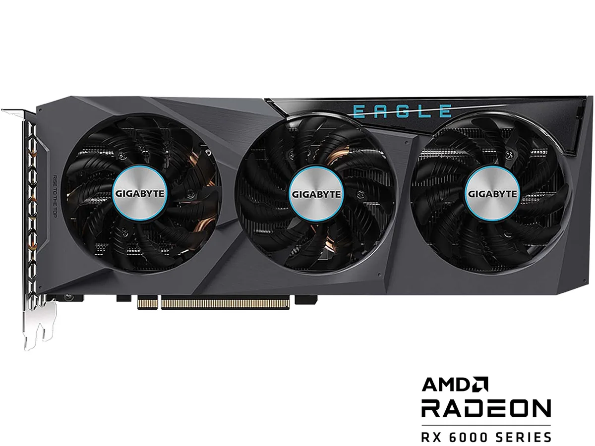GIGABYTE GIGABYTE Radeon RX 6700 XT EAGLE OC 12G GV-R67XTEAGLE OC-12GD graphics card — product photo
