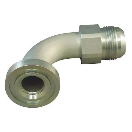Carbon steel 90-degree elbow hydraulic coupling with male NPTF and female NPTF ends