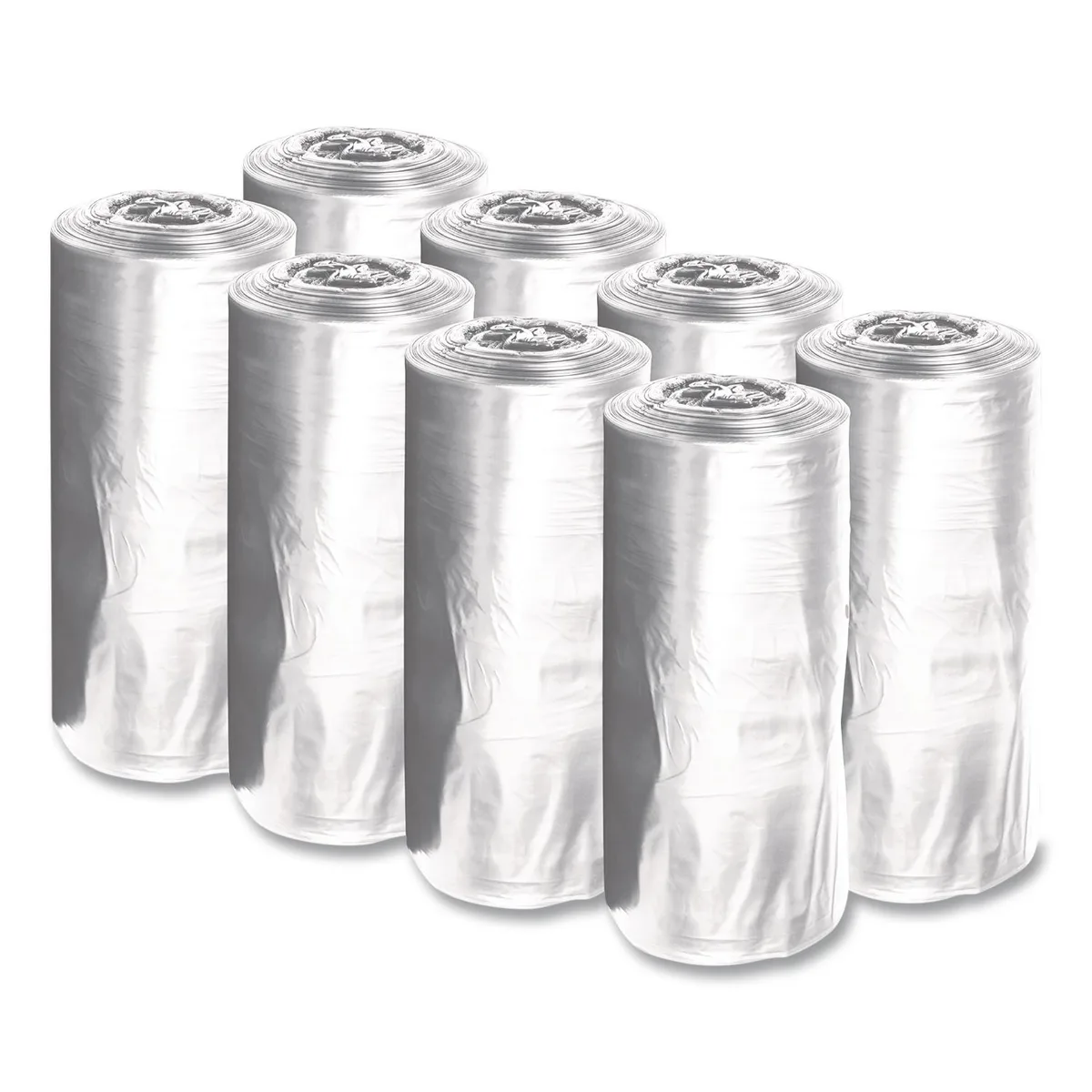Boardwalk Boardwalk Low-Density Waste Can Liners 23 gal .9 mil 28x45 Clear 25/Roll 8 Rolls — product photo