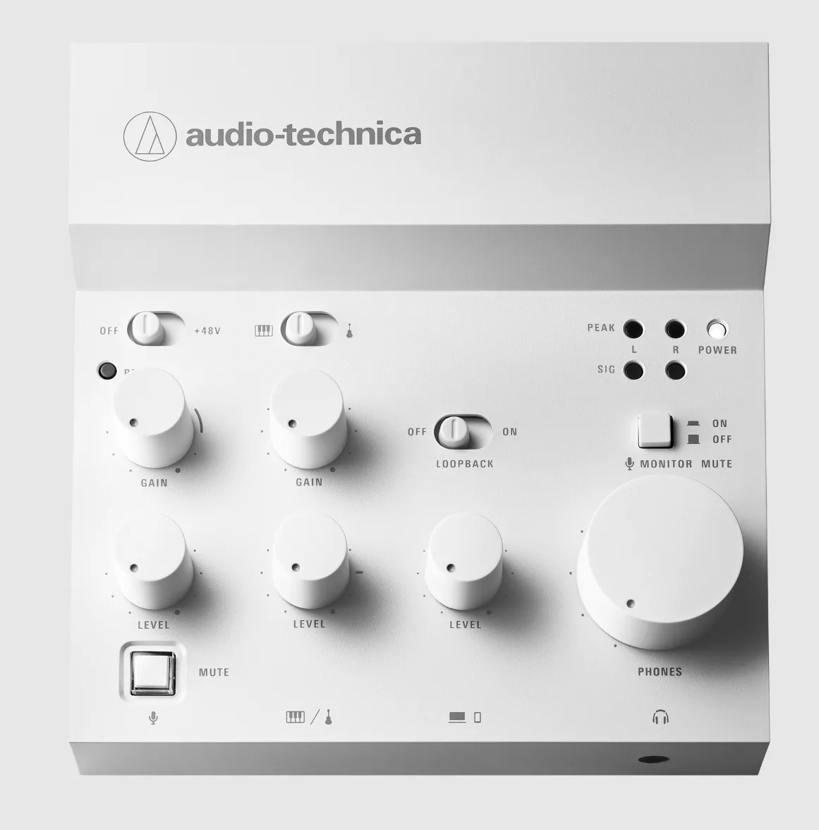Audio-Technica Audio-Technica AT-UMX3WH USB audio mixer, White — product photo