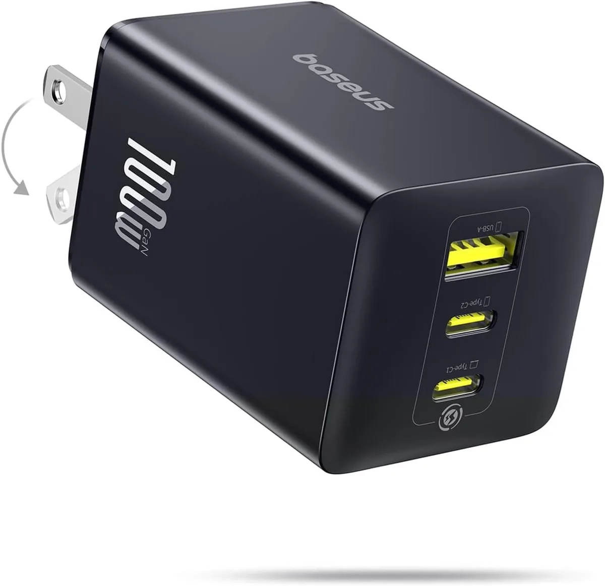 Chopmate Chopmate 100W 3-Port USB-C Charger 3.2×1.7×1.7 in 200g — product photo