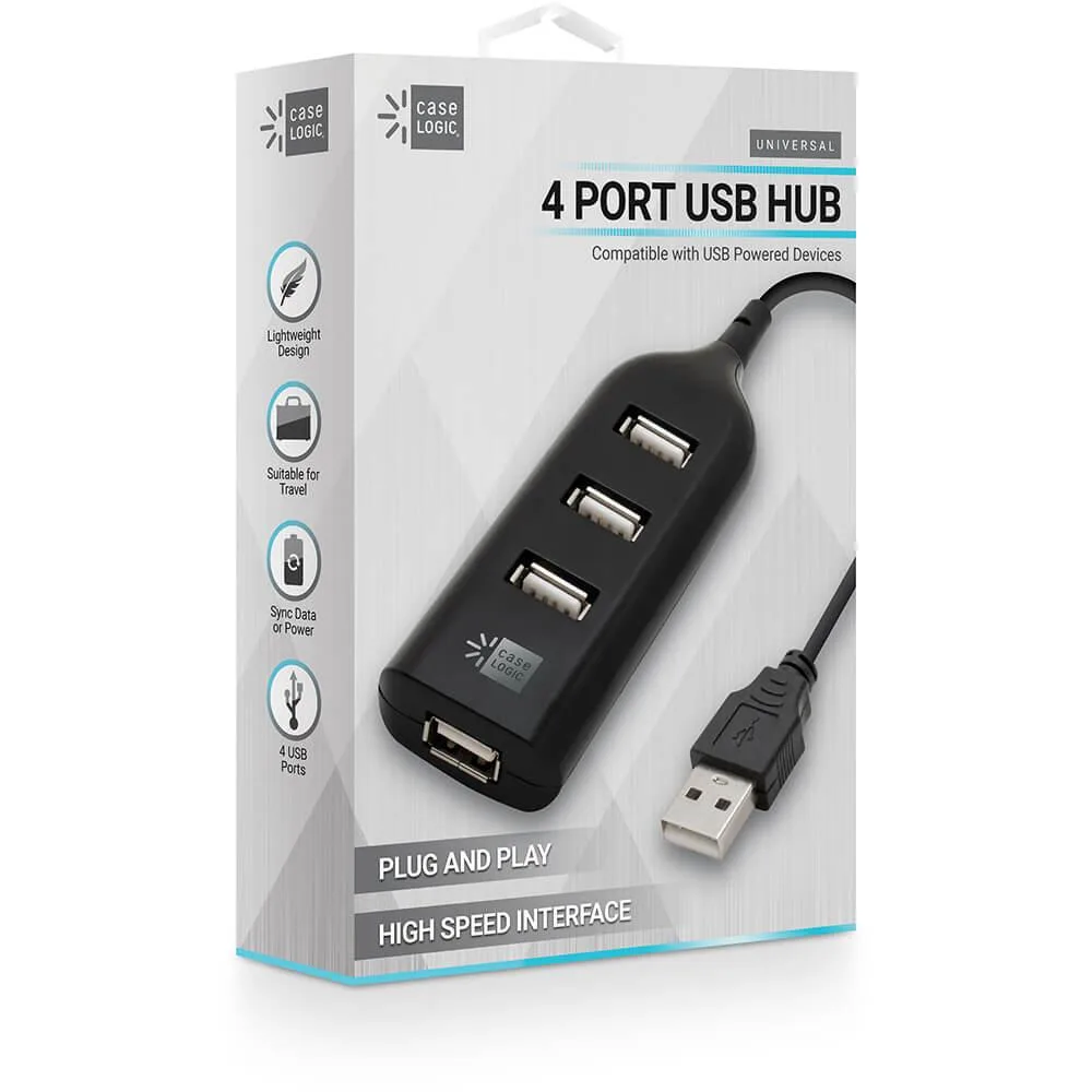 Case Logic Case Logic CLOPMC100BK 4 Port USB Hub 480 Mbps — product photo