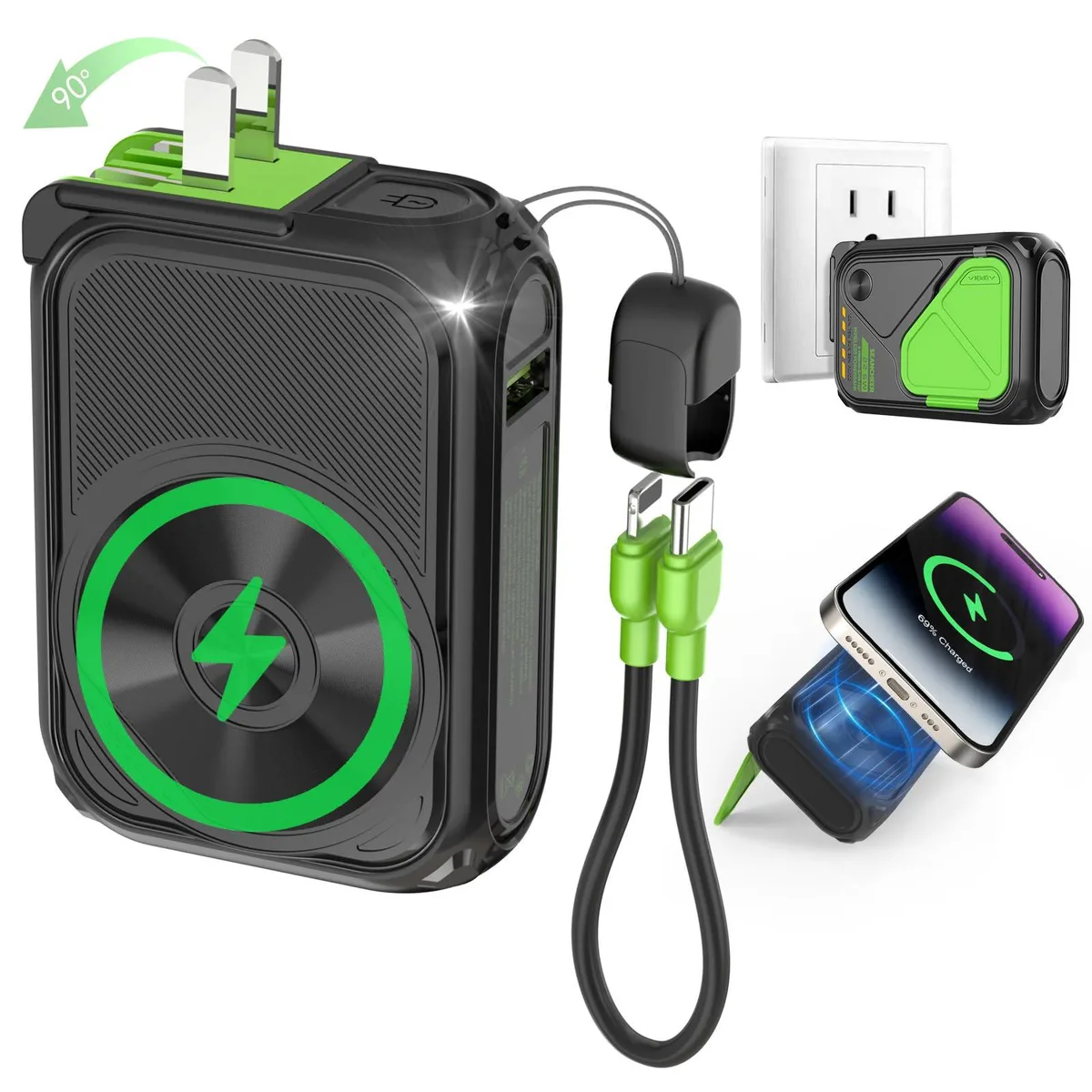 SEANCHEER P05 10000mAh Magnetic Power Bank — product photo