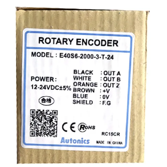 Autonics Corp Autonics Corp E40S6-2000-3-N-24 rotary encoder 2000P/R NPN 12-24VDC IP50 — product photo