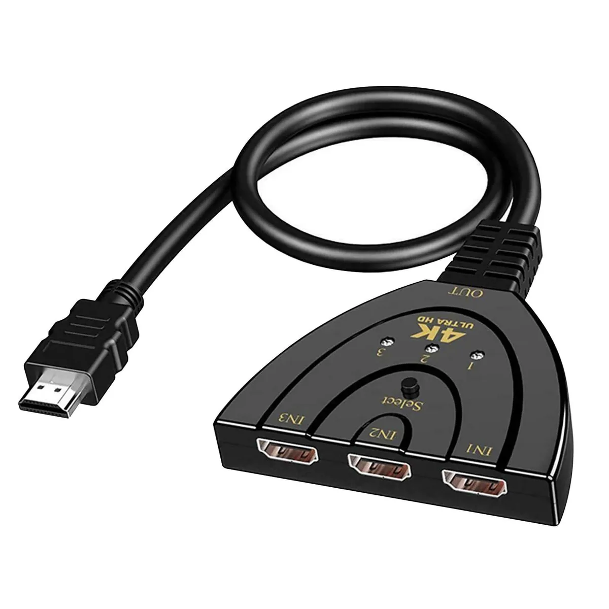 BUCIER BUCIER HDMI Male to 2 Female Splitter Cable 12.2 inch 1080P — product photo