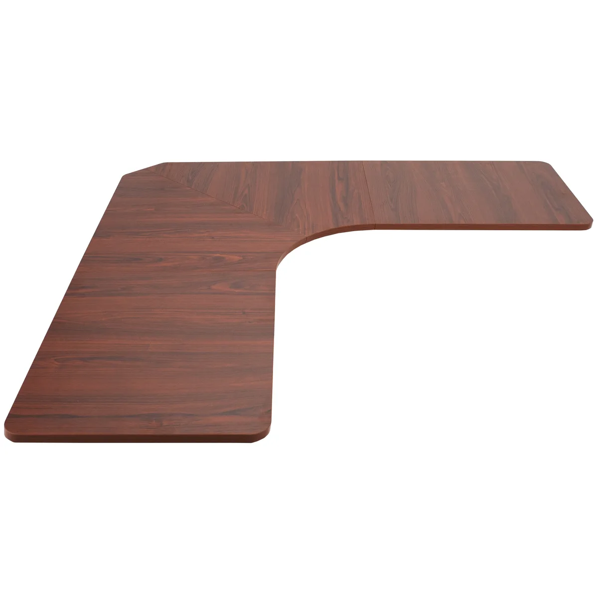 VIVO VIVO DESK-TOP2CD Dark Walnut 71x71 Curved Corner Table Top — product photo