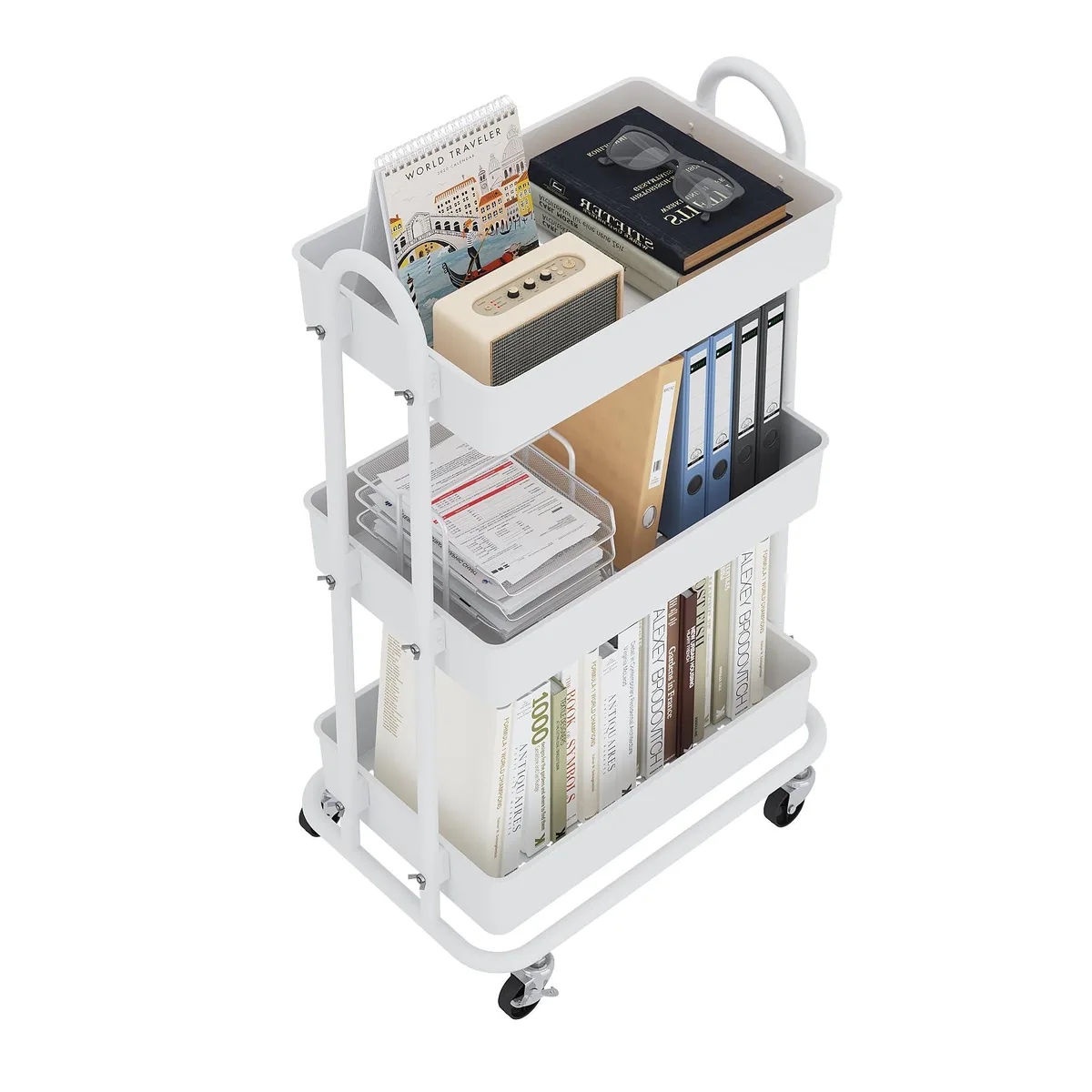  Boeeoan 3-Tier Utility Cart White 2.581 kg — product photo