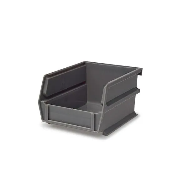 TRITON PRODUCTS LLC TRITON PRODUCTS 3-210GR-6 Stacking Hanging Interlocking Bins Polypropylene Gray — product photo