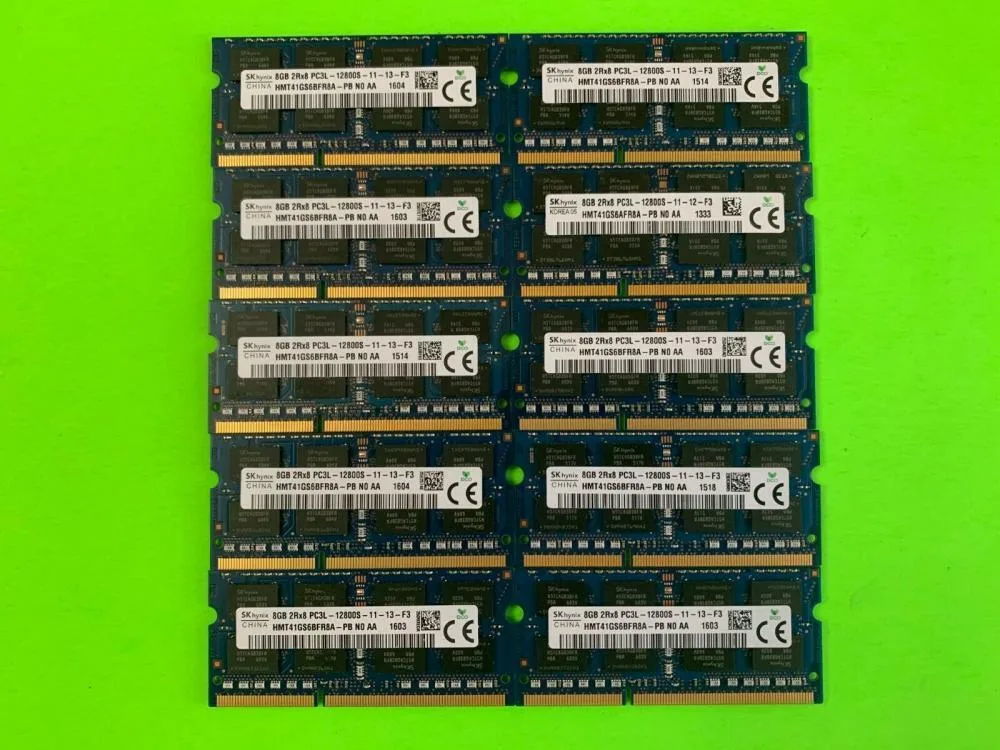 SK hynix SK hynix 10x 8GB DDR3-1600 SO-DIMM 2Rx8 PC3L-12800S HMT41GS6BFR8A-PB memory upgrade — product photo