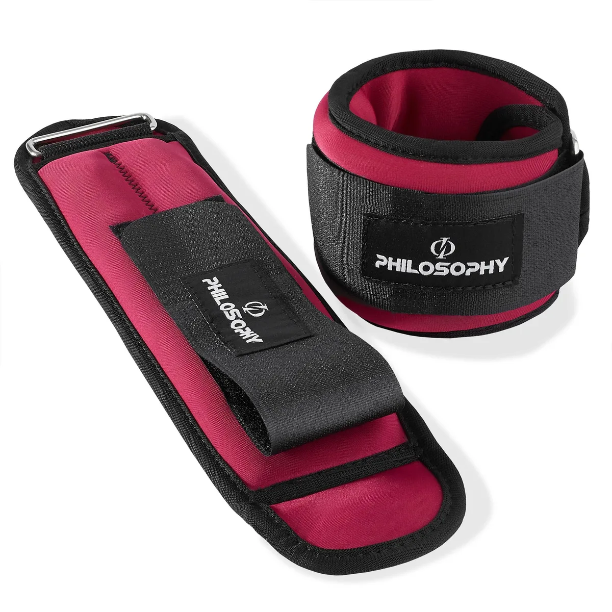 Philosophy Gym Philosophy Gym Ankle/Wrist Weights 1.5 lb Each Burgundy — product photo