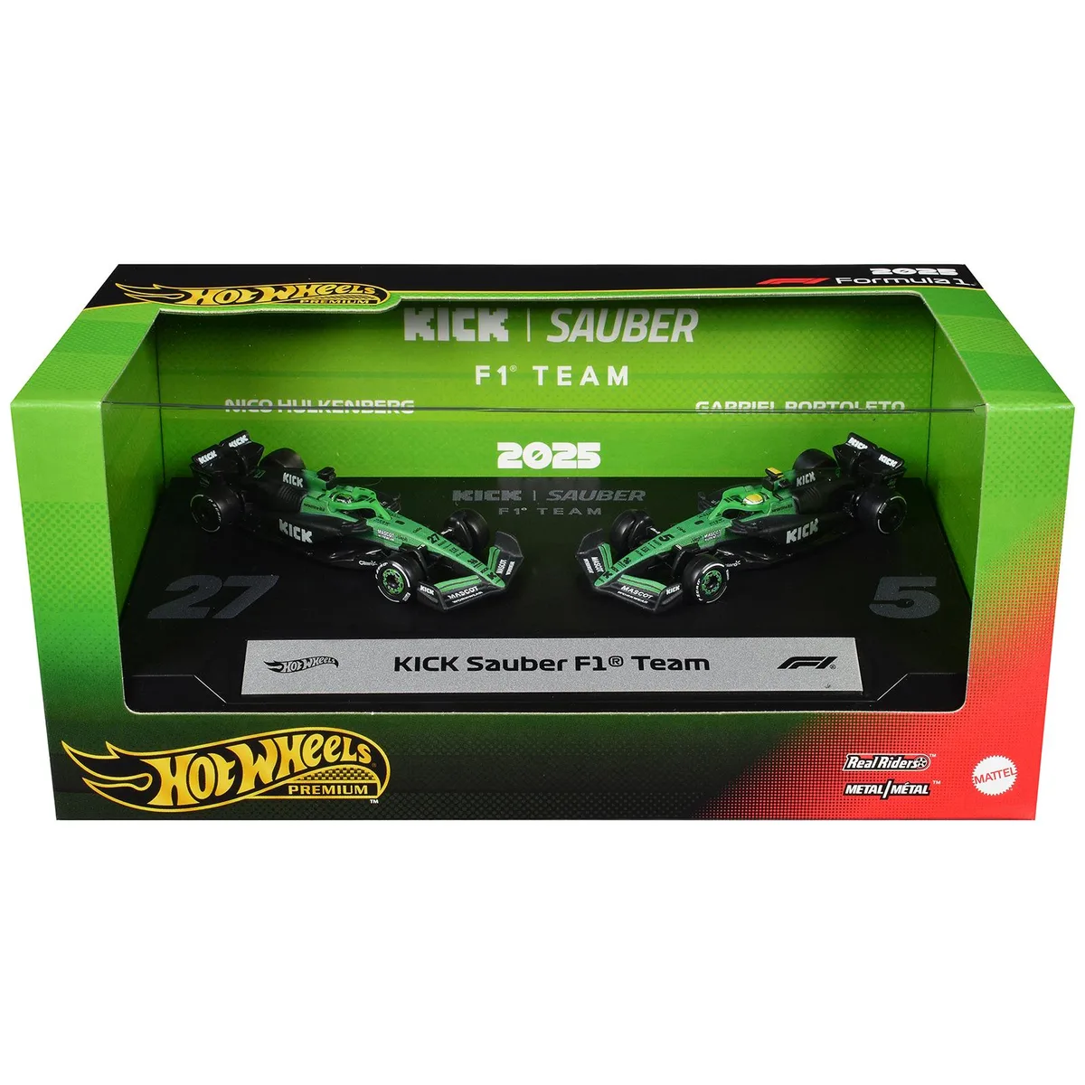 Hot Wheels Hot Wheels Kick Sauber F1 Team 2025 2-Piece Set #27 #5 — product photo