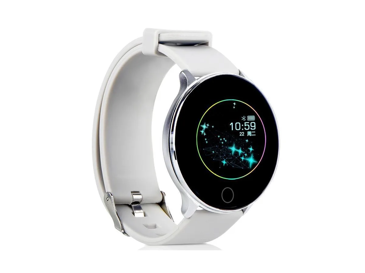 Corn Electronics Corn Electronics B10 White 1.3 inch TFT Bluetooth 4.0 Smartwatch — product photo