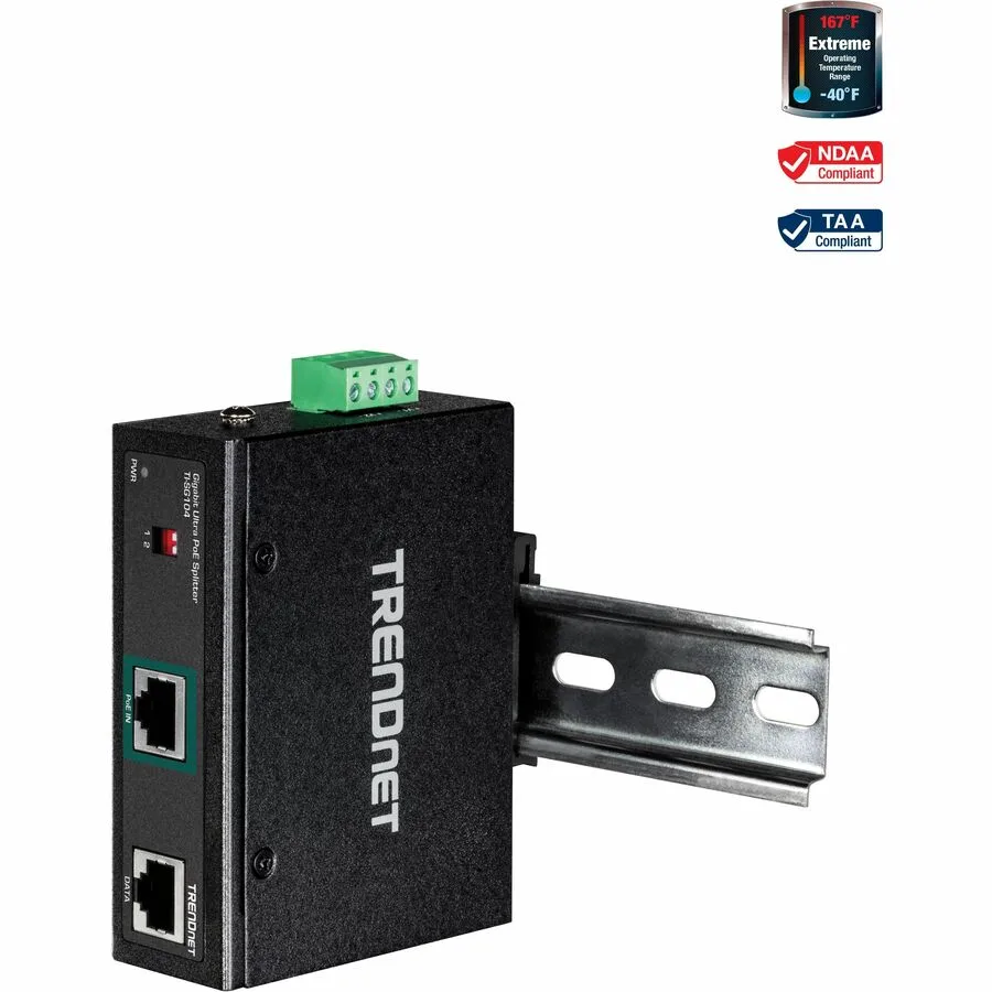 TRENDnet TRENDnet TI-SG104 UPoE Splitter 12V 16V 24V 48V 100m — product photo