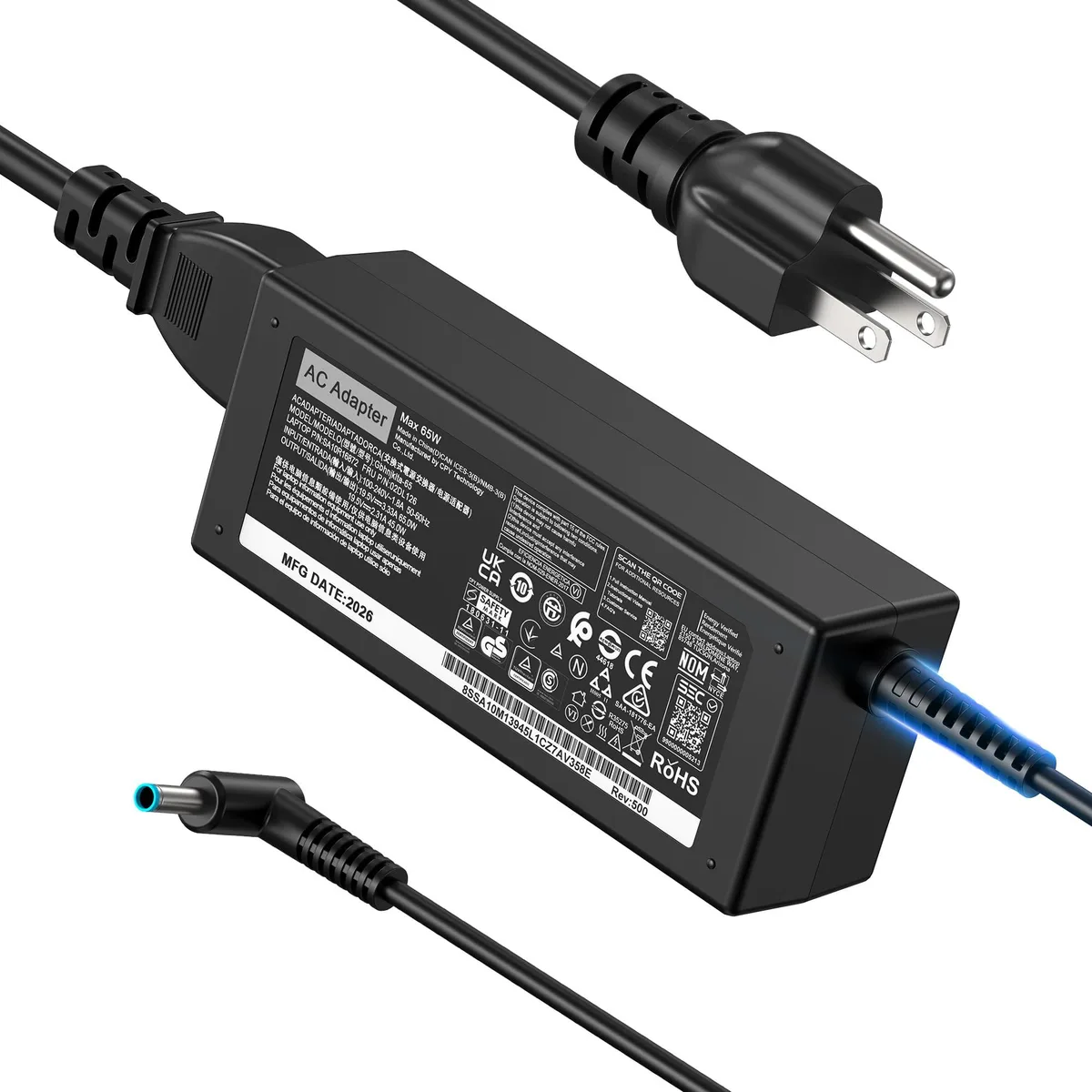  EHAHALEH PD-45W 65W 4.5mm Blue Tip AC Adapter — product photo
