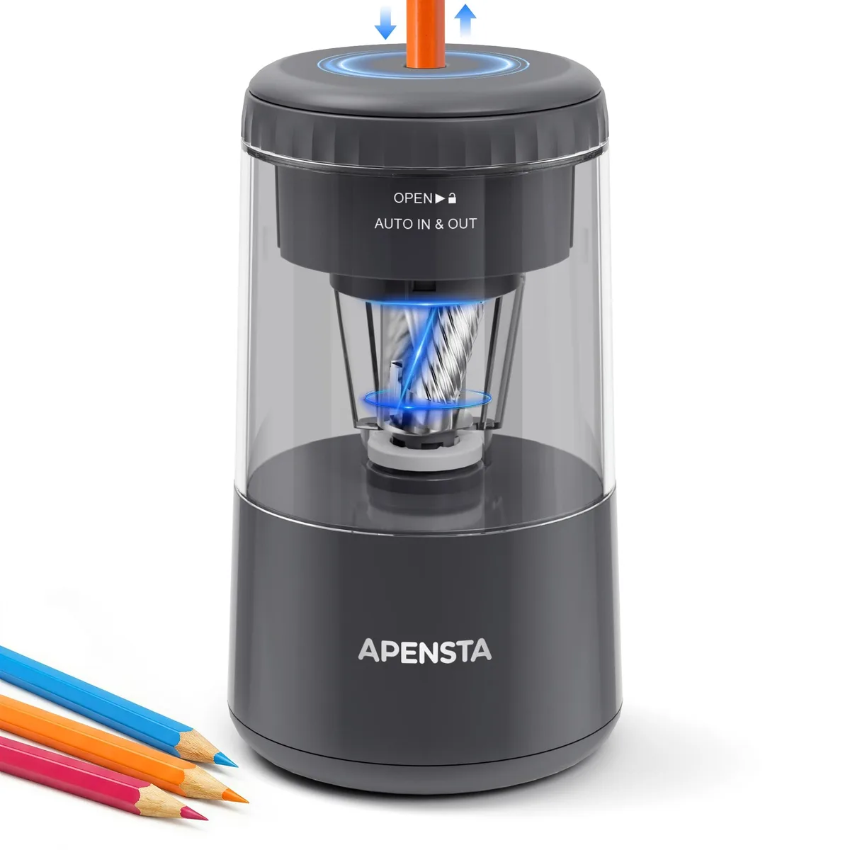 Apensta Electric Pencil Sharpener Auto In Out Rechargeable PS8831 — product photo