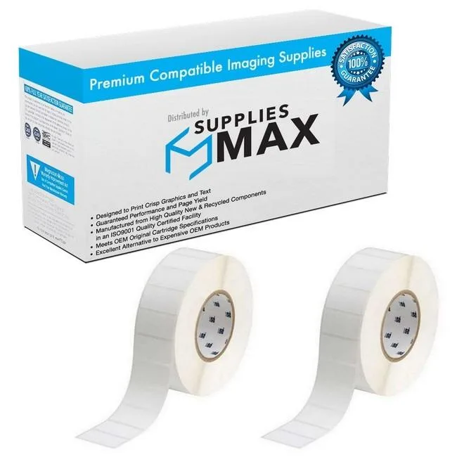 SuppliesMax SuppliesMax Direct Thermal Labels 2 Pack 1375 Yield Zebra DTL3X1_2PK — product photo